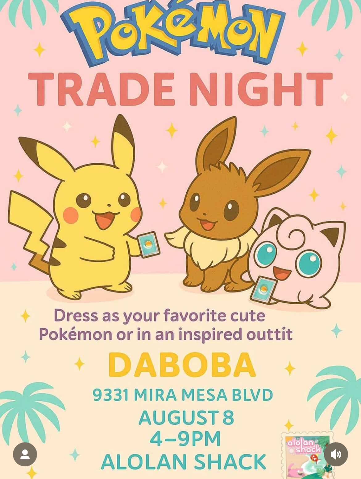 Daboba - Pokemon Trade Night