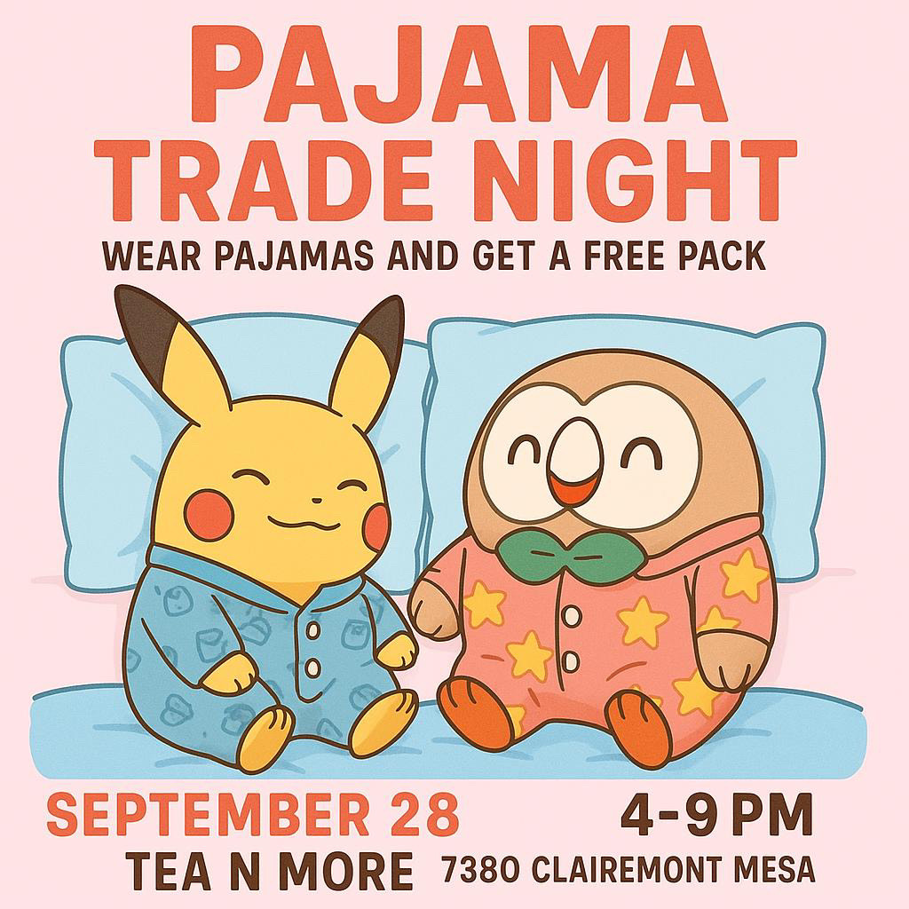 Pajama Pokémon Trade San Diego